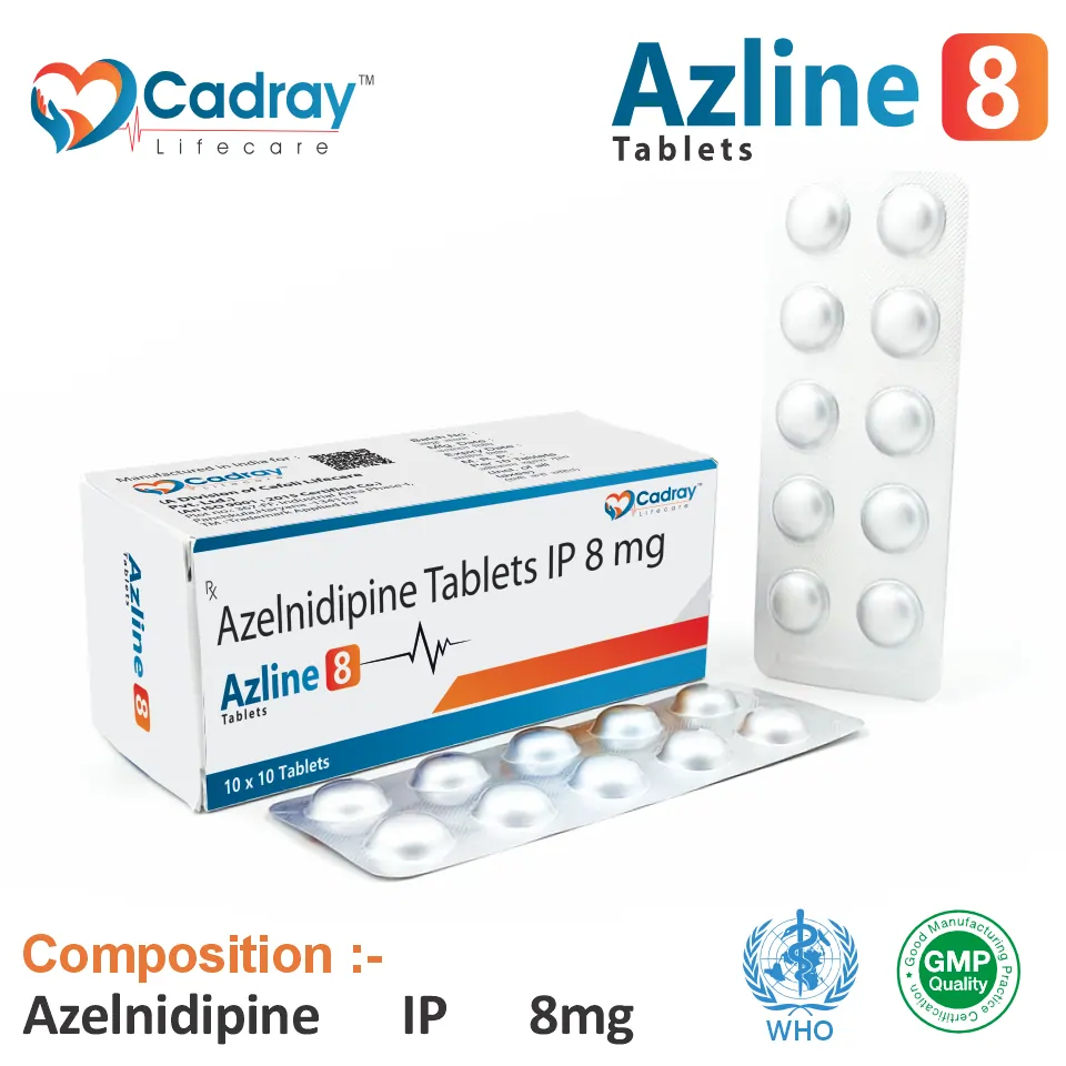 Azelnidipine 8mg Tablet | PCD Pharma Franchise in Antihypertensives
